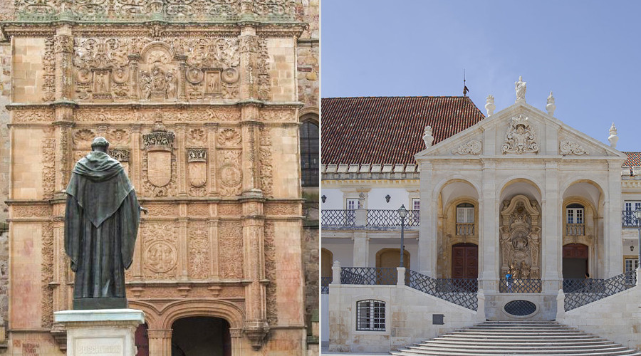 25 de agosto: Universidades de Salamanca e Coimbra